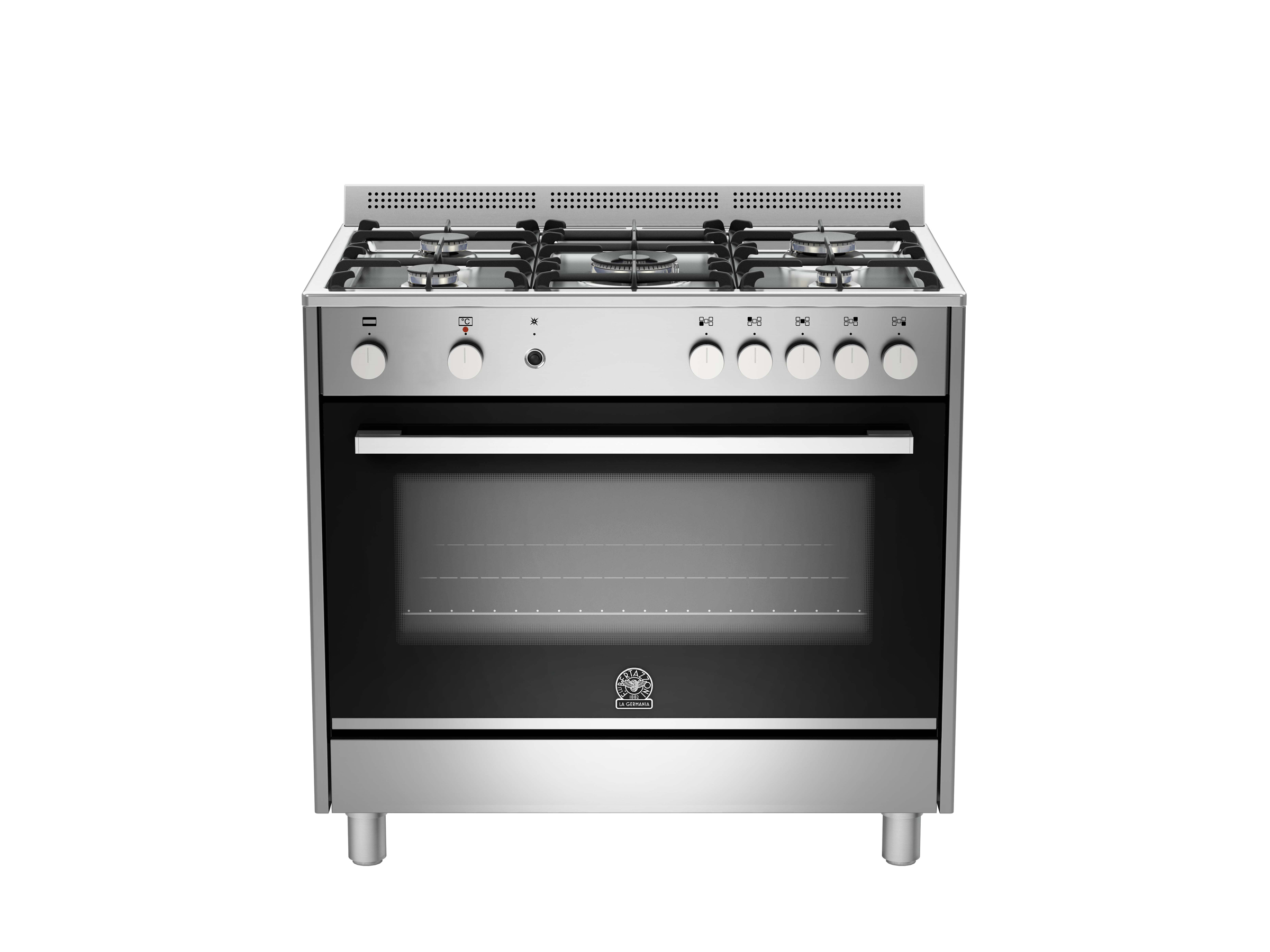 90 5-Burners Electric Oven Electric Grill DXCI | Bertazzoni La Germania - Stainless